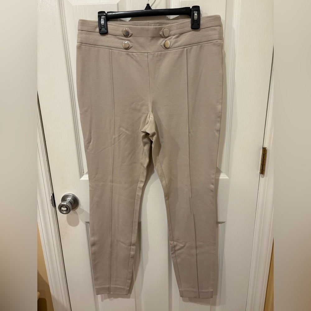 INC International Concepts Beige Pull On Pants skinny Leg